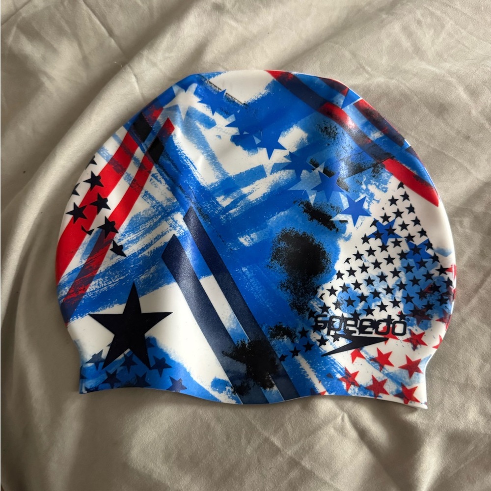 Multicolor Star Pattern Swim cap - Picture 2 of 2